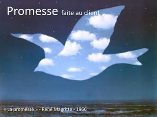 Promesse faite au client
« La promesse » - René Magritte - 1966
 