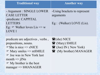 Propositionnal content (2) | PPTX