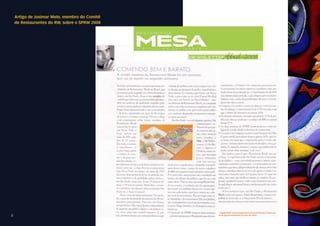 Artigo de Josimar Melo, membro do Comitê
    de Restaurantes do RW, sobre o SPRW 2008




5
 