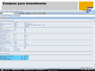 Compras para investimento
 