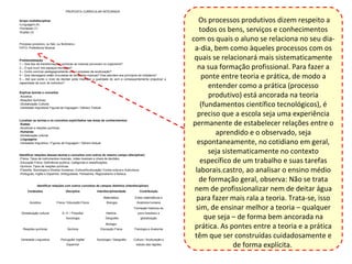 PROPOSTA CURRICULAR INTEGRADA 
Grupo multidisciplinar 
•Linguagem (4) 
•Humanas (1) 
•Exatas (3) 
Processo produtivo, ou fato, ou fenômeno. 
FATO: Preferência Musical. 
Problematização 
1 – Que tipo de transformações químicas as músicas provocam no organismo? 
2 – O que ouvir nos espaços escolares? 
3 – Como conviver pedagogicamente com o processo de aculturação? 
4 – Que mensagens estão vinculadas às letras das músicas? Elas atendem aos princípios de cidadania? 
5 – Até que ponto o nível de decibel pode modificar a qualidade do som e consequentemente prejudicar a 
capacidade de ouvir do indivíduo? 
Explicar teorias e conceitos 
-Acústica; 
-Reações Químicas; 
-Globalização Cultural; 
-Variedade linguística/ Figuras de linguagem / Gênero Textual. 
Localizar as teorias e os conceitos explicitados nas áreas de conhecimentos 
-Exatas 
-Acústicas e reações químicas 
-Humanas 
-Globalização cultural 
-Linguagens 
-Variedade linguística / Figuras de linguagem / Gênero textual. 
Identificar relações dessas teorias e conceitos com outros do mesmo campo (disciplinar) 
-Física: Tipos de instrumentos musicais, notas musicais e níveis de decibéis. 
-Educação Física: Deficiência auditiva, Categorias e classificações. 
-Química: Tipos de reações químicas. 
-Filosofia, Sociologia e Direitos Humanos: Cultura/Aculturação/ Contra cultura e Subcultura. 
-Português, Inglês e Espanhol: Ambiguidade, Polissemia, Regionalismo e Música. 
Os processos produtivos dizem respeito a 
todos os bens, serviços e conhecimentos 
com os quais o aluno se relaciona no seu dia-a- 
dia, bem como àqueles processos com os 
quais se relacionará mais sistematicamente 
na sua formação profissional. Para fazer a 
ponte entre teoria e prática, de modo a 
entender como a prática (processo 
produtivo) está ancorada na teoria 
(fundamentos científico tecnológicos), é 
preciso que a escola seja uma experiência 
permanente de estabelecer relações entre o 
aprendido e o observado, seja 
espontaneamente, no cotidiano em geral, 
seja sistematicamente no contexto 
específico de um trabalho e suas tarefas 
laborais.castro, ao analisar o ensino médio 
de formação geral, observa: Não se trata 
nem de profissionalizar nem de deitar água 
para fazer mais rala a teoria. Trata-se, isso 
sim, de ensinar melhor a teoria – qualquer 
que seja – de forma bem ancorada na 
prática. As pontes entre a teoria e a prática 
têm que ser construídas cuidadosamente e 
de forma explícita. 
Identificar relações com outros conceitos de campos distintos (interdisciplinar) 
Conteúdos Disciplina Interdisciplinaridade Contribuição 
Acústica Física / Educação Física 
Matemática 
Biologia 
Entes matemáticos e 
Anatomia humana 
Globalização cultural D. H. / Filosofia/ 
Sociologia 
História 
Geografia 
Formação histórica do 
povo brasileiro e 
globalização 
Reações químicas Química 
Biologia 
Educação Física Fisiologia e Anatomia 
Variedade Linguística Português/ Inglês/ 
Espanhol 
Sociologia / Geografia Cultura / Aculturação e 
estudo das regiões 
 