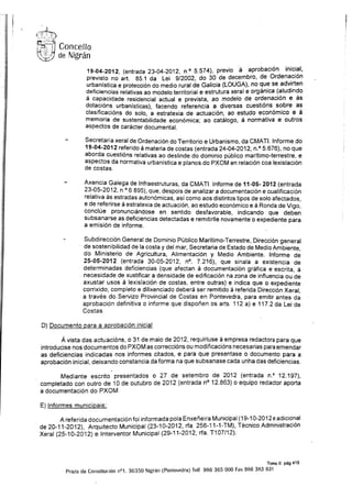 Proposta da alcaldía PXOM Nigrán 2013