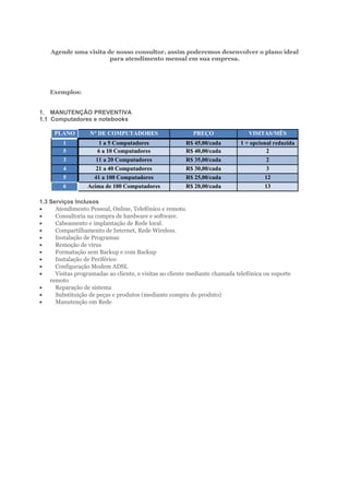 Proposta de assistência técnica