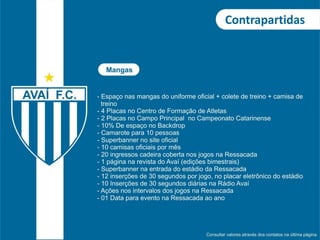 Proposta de patrocínio - 2013