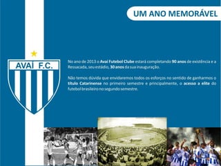 Proposta de patrocínio - 2013