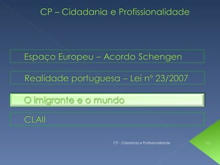 CP - Cidadania e Profissionalidade   11
 