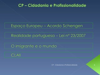 CP - Cidadania e Profissionalidade   3
 