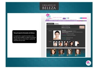 Aplicativo de VilaMulher: Simulador de Beleza