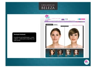 Aplicativo de VilaMulher: Simulador de Beleza