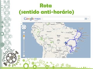 Rota  (sentido anti-horário) 