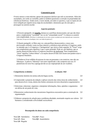 Propostas avaliadas 1º e 2º tiririca