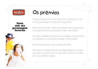 Proposta para promoção de vendas - Sestini
