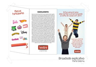Proposta para promoção de vendas - Sestini
