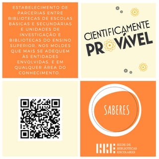 BIBLIOTECA DA
RA” ENQUADRA-SE
COMEMORAÇÕES
AIS DOS 50 ANOS
25 DE ABRIL.
BE APRESENTA
OPOSTAS DE
DES QUE APOIAM
XPLORAÇÃO DE
TOS DE LIVROS DA
COLEÇÃO,
A REDE DE
BIBLIOTECAS
ESCOLARES ASSOCIA-
SE ÀS
COMEMORAÇÕES DO
QUINQUAGÉSIMO
ANIVERSÁRIO DA
REVOLUÇÃO DE 25 DE
ABRIL DE 1974 COM A
INICIATIVA “ ABRIL
DEPOIS DE ABRIL”.
ESTABELECIMENTO DE
PARCERIAS ENTRE
BIBLIOTECAS DE ESCOLAS
BÁSICAS E SECUNDÁRIAS
E UNIDADES DE
INVESTIGAÇÃO E
BIBLIOTECAS DO ENSINO
SUPERIOR, NOS MOLDES
QUE MAIS SE ADEQUEM
ÀS ENTIDADES
ENVOLVIDAS, E EM
QUALQUER ÁREA DO
CONHECIMENTO.
 