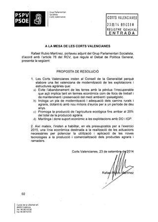 Propostes Grup Socialista