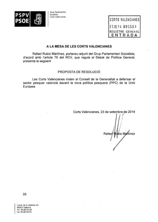 Propostes Grup Socialista