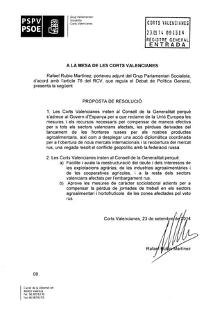 Propostes Grup Socialista