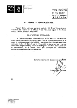 Propostes Grup Socialista