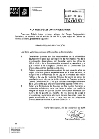 Propostes Grup Socialista