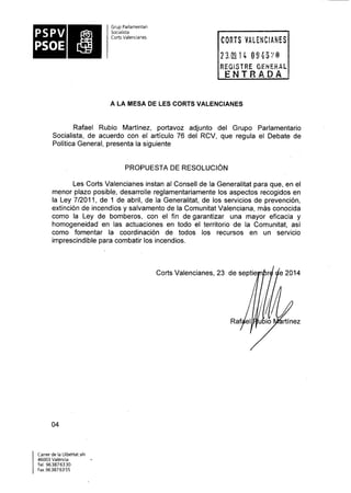 Propostes Grup Socialista