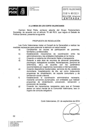 Propostes Grup Socialista