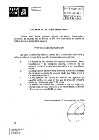 Propostes Grup Socialista