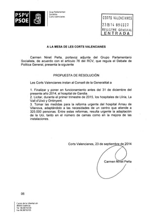 Propostes Grup Socialista