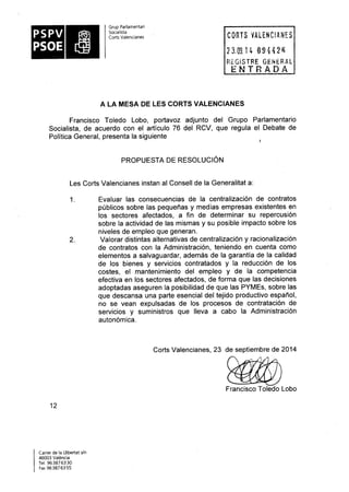 Propostes Grup Socialista