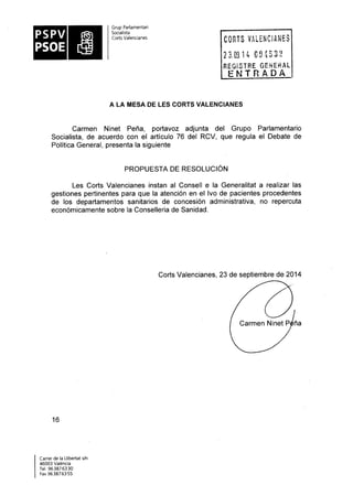 Propostes Grup Socialista