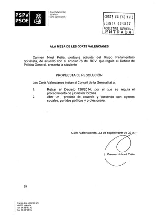 Propostes Grup Socialista