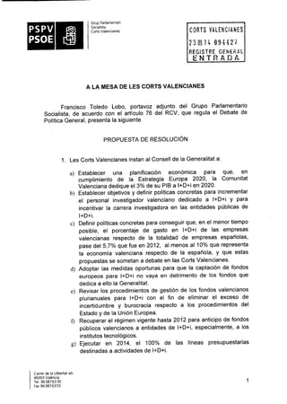 Propostes Grup Socialista