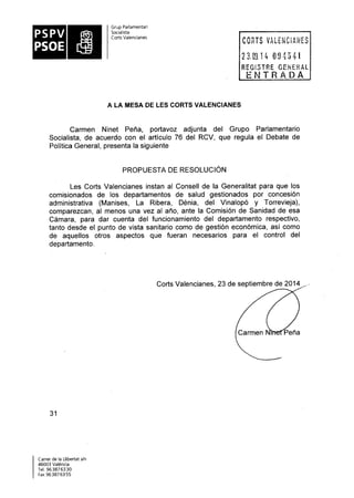 Propostes Grup Socialista