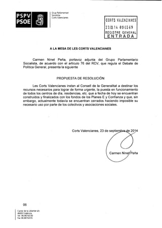 Propostes Grup Socialista