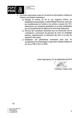 Propostes Grup Socialista