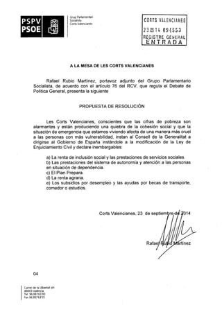 Propostes Grup Socialista