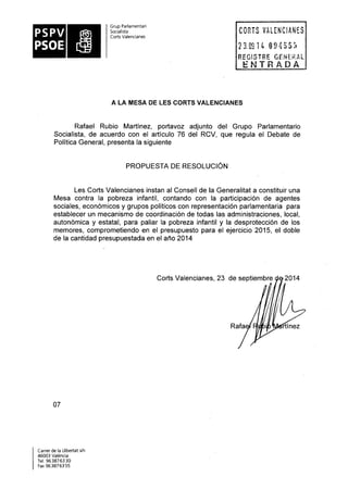 Propostes Grup Socialista