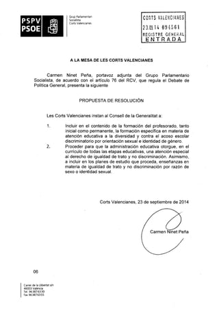 Propostes Grup Socialista