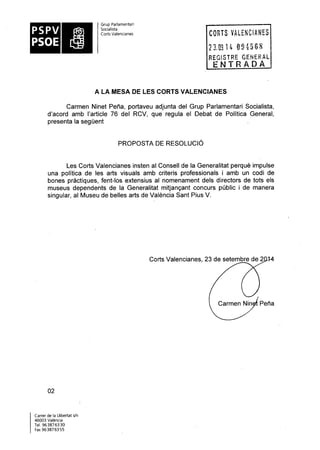 Propostes Grup Socialista