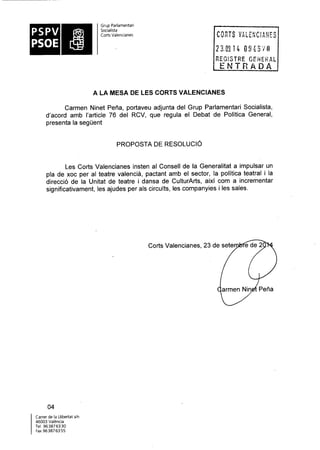 Propostes Grup Socialista