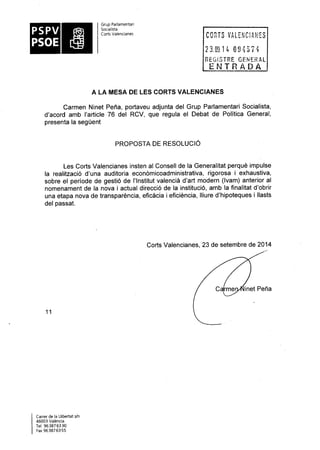 Propostes Grup Socialista