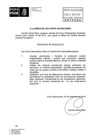 Propostes Grup Socialista