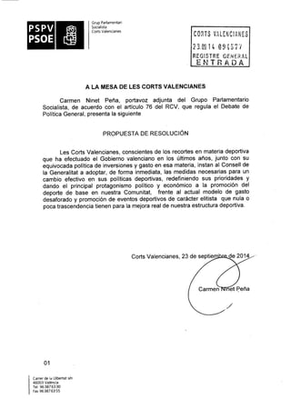 Propostes Grup Socialista