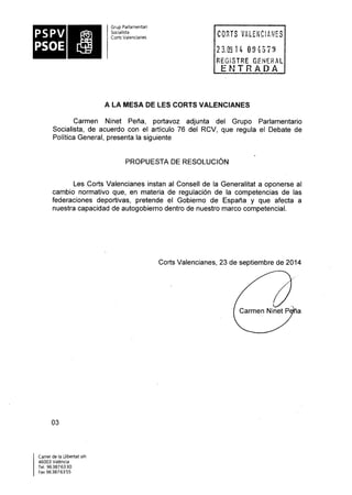 Propostes Grup Socialista