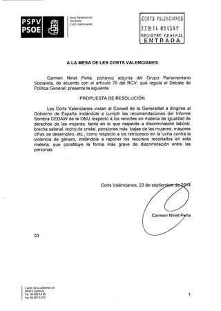 Propostes Grup Socialista