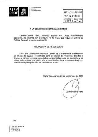 Propostes Grup Socialista