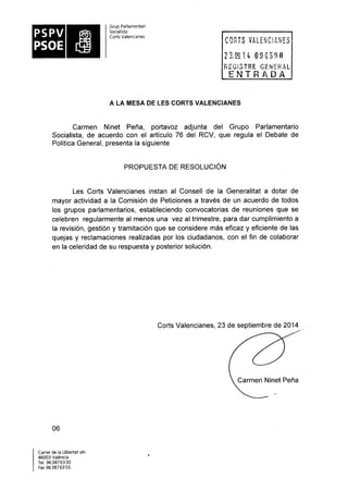 Propostes Grup Socialista