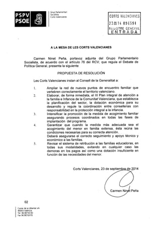 Propostes Grup Socialista