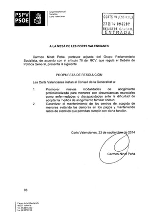 Propostes Grup Socialista