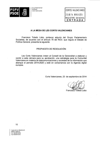 Propostes Grup Socialista