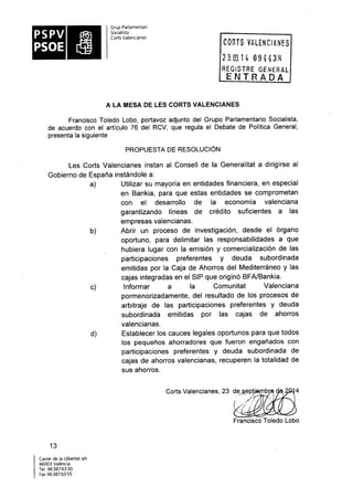 Propostes Grup Socialista